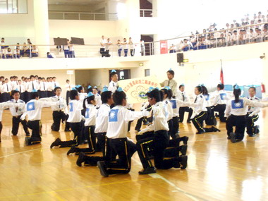 水里商工舉辦愛國愛校歌曲比賽(圖)