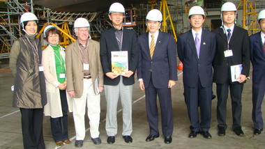 航空城國際研討會貴賓參訪桃園航空城(圖)