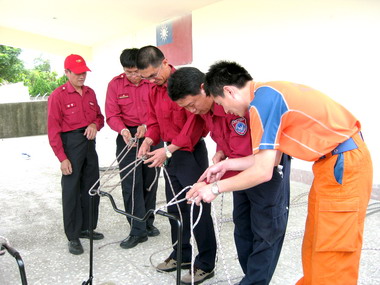 苗栗義消舉行聯合定訓(圖)