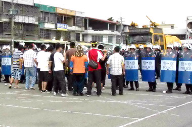 警政署檢測機動警力員警賣力演出(圖)