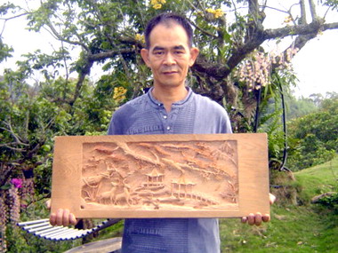 社區大學木雕木藝聯合展9日集集驛站展出(圖)