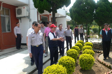 通霄分局、烏眉派出所環境綠美化成果(圖)