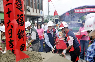 銅鑼鄉寬頻管道建置工程動土(圖)