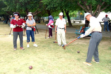嘉市舉辦常樂杯木球邀請賽(圖)