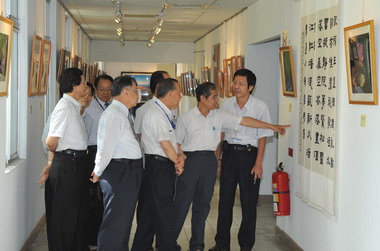 中油公司高雄廠書畫展慶週年(圖)