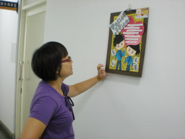 頭份分局開畫展，增添「藝文」氣息(圖)