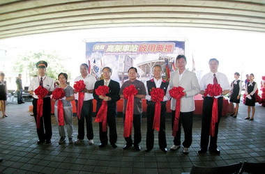 苗栗後龍高架火車站落成啟用(圖)