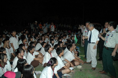 全市大露營林政則勉勵童子軍日行一善(圖)