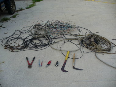 警匪追逐緝獲竊電纜線竊嫌2人(圖)