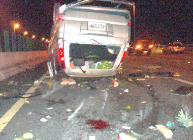 國道三號福爾摩沙高速公路發生死亡車禍(圖)