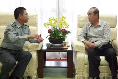 後備指揮部孫浡濬 21日前往縣府拜會縣長(圖)