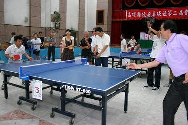 第二屆會長盃桌球賽開打(圖)