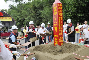 銅鑼鄉苗119線道路拓寬工程動土(圖)