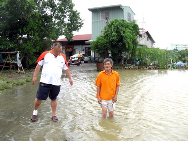 莫拉克颱風肆虐   大里部分地區淹水(圖)