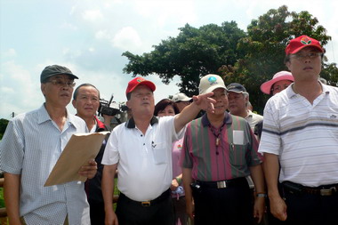 屋後龍溪高灘地興建慢壘球場及射箭場(圖)