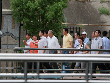 不敢掉以輕心隨吳敦義視察北縣防洪準備(圖)