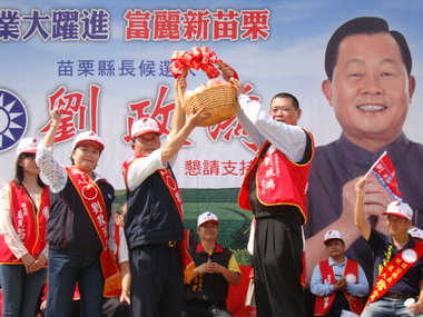 呂秀蓮到通霄 苑裡輔選(圖)