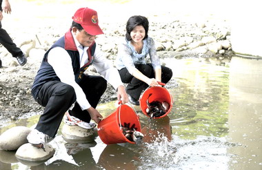 苗栗縣府打造優質老田寮溪頭屋河段(圖)
