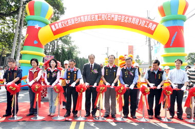 龍潭鄉文化路綠色休閒網絡拓寬工程今完工(圖)