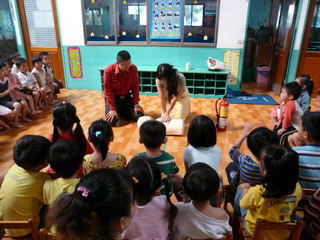 彰縣消防局辦理CPR及防火宣導(圖)