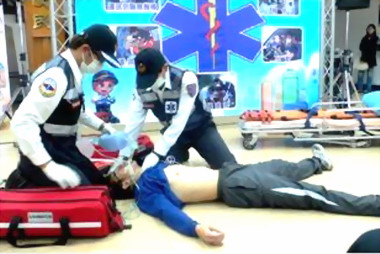 苗栗消防局專責救護隊第1分隊成軍(圖)