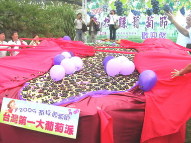 南投葡萄節開幕日信義葡萄園區人潮滾滾(圖)