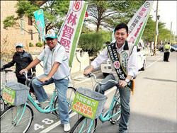 自行車運動 市議員候選人選戰主軸(圖)
