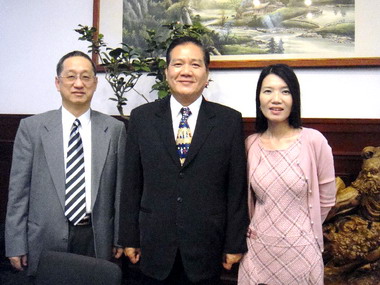 新竹捐血中心主任拜訪市長許明財(圖)