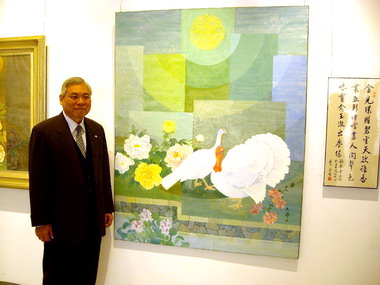 廖大昇膠彩畫展即日起展出(圖)