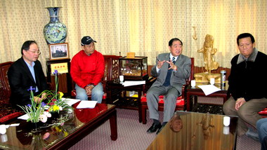 張通榮允諾支持舉辦聽障單項賽事(圖)