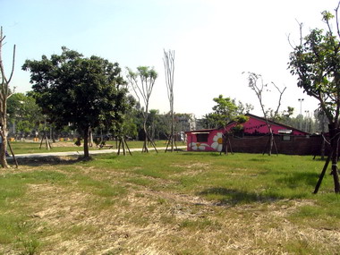 周錫瑋視察親民公園(圖)