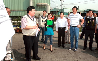 周錫瑋視察五股及泰山當地交通建設(圖)