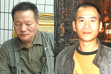 草屯陳府將軍廟 選主委選到用搏杯(圖)