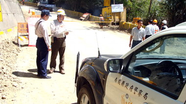 台21線新中橫整修工務段協調管制(圖)