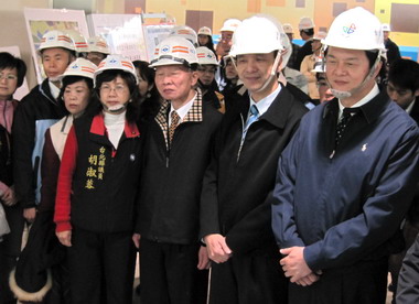 朱立倫視察捷運蘆洲線三和國中站建設(圖)