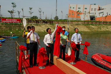 麻豆古港古航道重現 啟動獨木舟體驗之旅(圖)