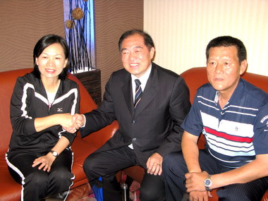 體委會主委戴遐齡蒞基巡視基層體育設施(圖)