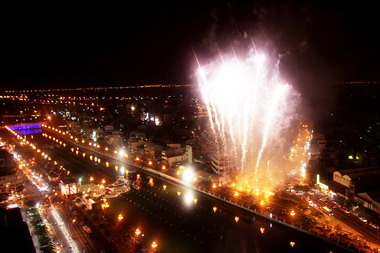 南市龍舟錦標賽夜晚精彩登場(圖)