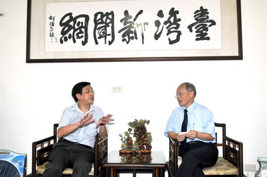 省主席林政則拜會台灣新聞網社長李銀滄(圖)