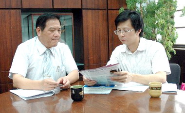 旺北生技執行長拜會許明財談3C未來前景(圖)