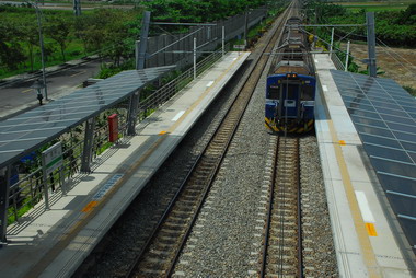 臺鐵南科太陽能車站首航啟用記者會(圖)