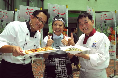 阿基師和詹姆士代言健康蔬食料理(圖)