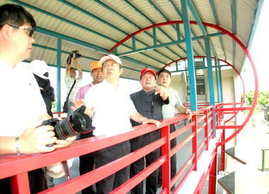 江蘇旅遊局會勘苗栗燈會場地(圖)