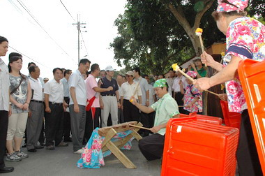 馬英九參訪南埔村農村再生示範區(圖)