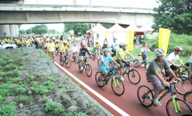 竹市無車日暨頭前溪自行車道今完工啟用(圖)