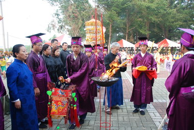 今在文昌國小舉行祭孔大典(圖)