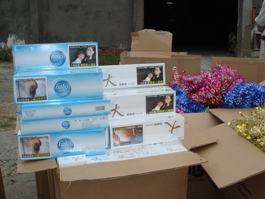 高雄關稅局查獲走私香菸(圖)