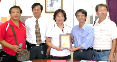 中縣記者協會拜會神岡鄉長(圖)