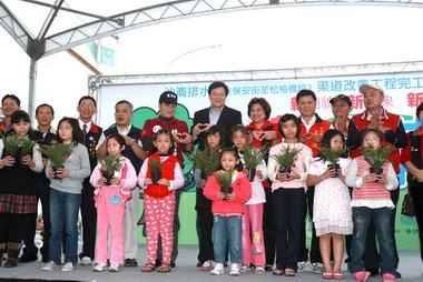 北縣沙崙排水路成功變身居民更加安心(圖)