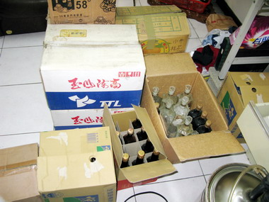 斗南警分局查獲私釀酒(圖)